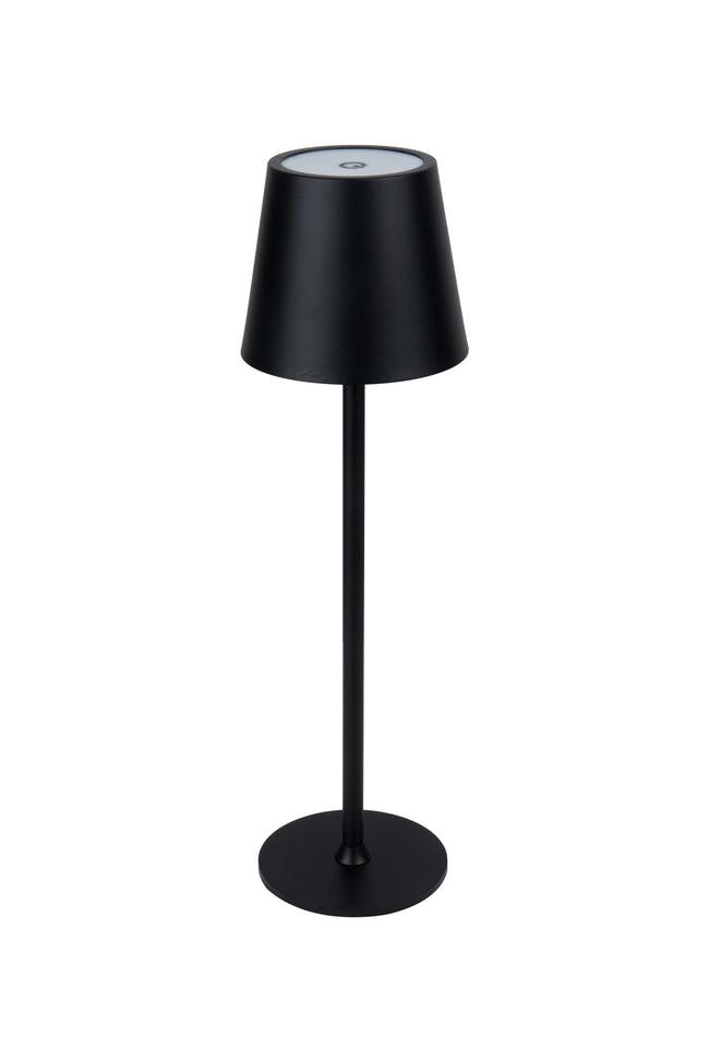 86290FB-TR - Evans 1 Light 15" High LED Rechargeable Lamp - Flat Black