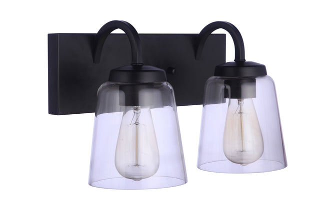 16314FB2 - Elsa 2 Light 14" Wide Vanity Light - Flat Black