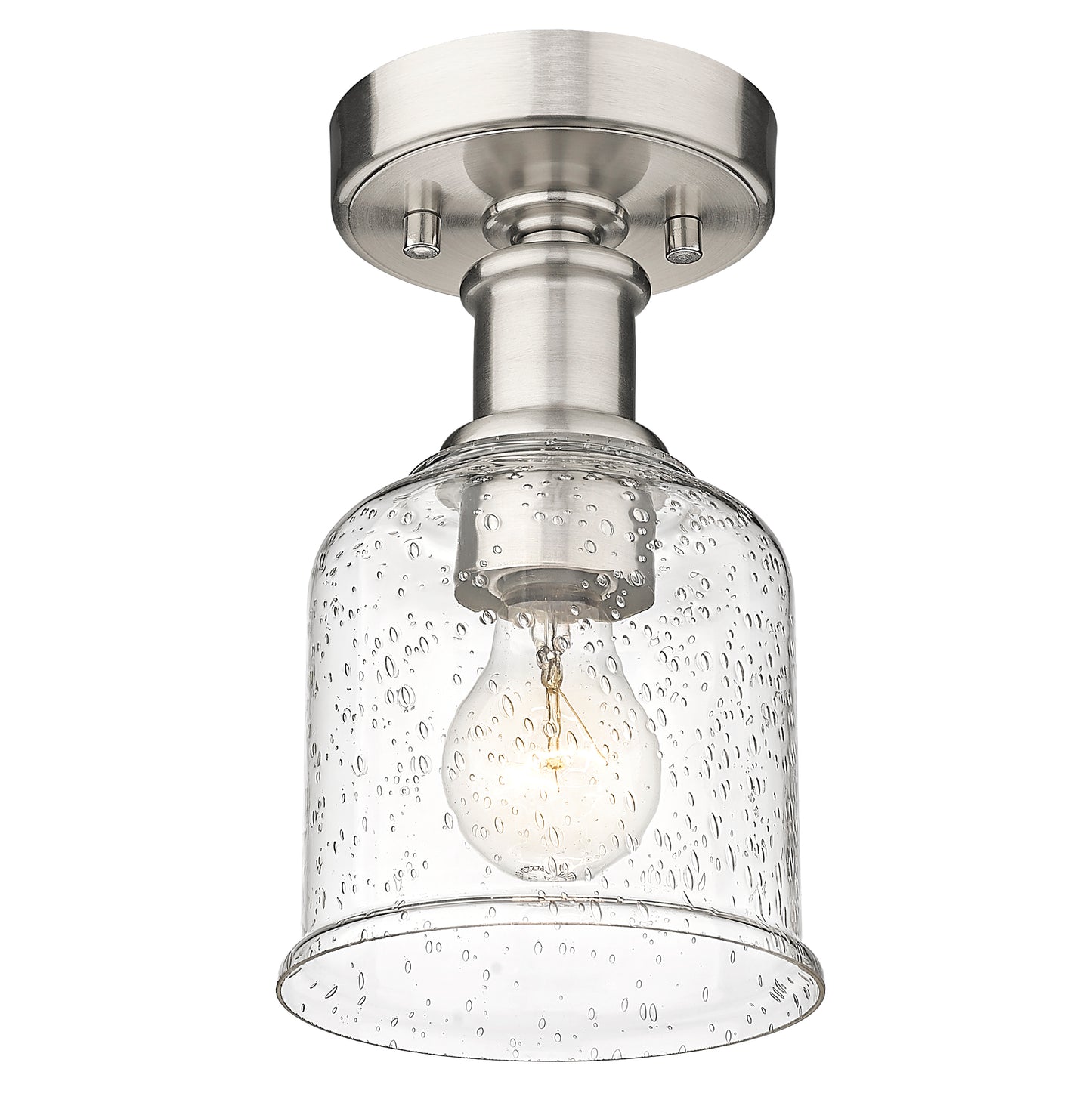 734F1-BN - Bryant 1 Light Flush 6" Mount - Brushed Nickel
