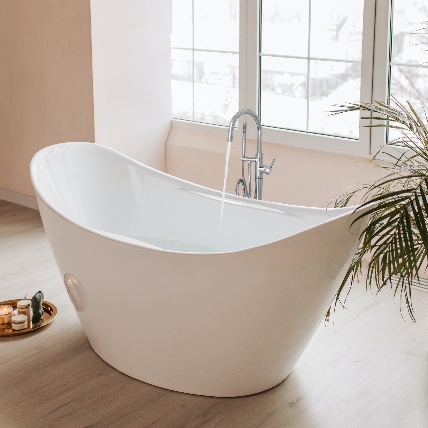 EMBY-BTF-CH - Emerald Bay Bath Tub Filler in Chrome