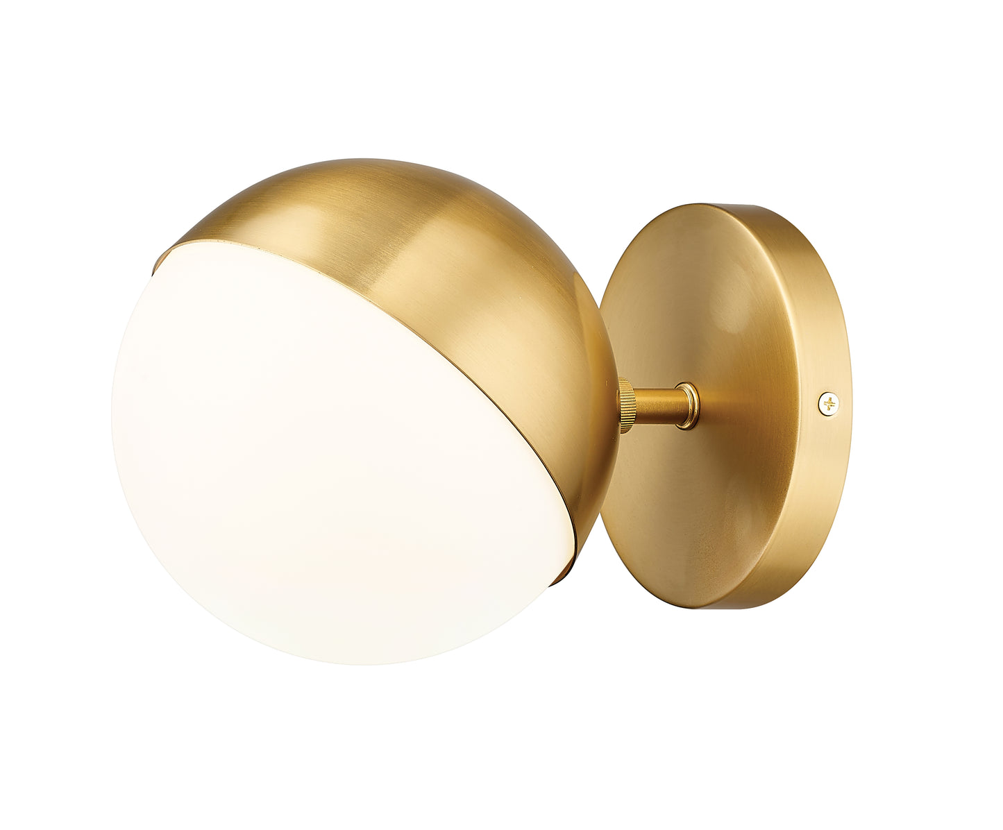 7517-1S-MGLD - Realm Sphere 1 Light Wall 6" Sconce - Modern Gold