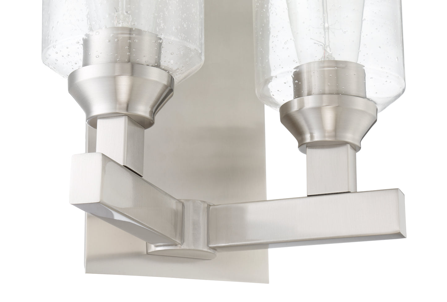 53162-BNK - Chicago 2 Light 10" High Wall Sconce - Brushed Nickel