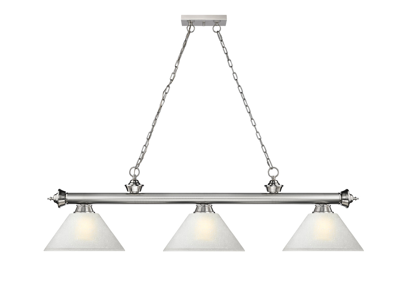 2306-3BN-AWL14 - Cordon 3 Light 57" Billiard - Brushed Nickel