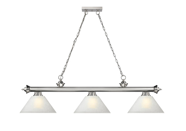 2306-3BN-AWL14 - Cordon 3 Light 57" Billiard - Brushed Nickel