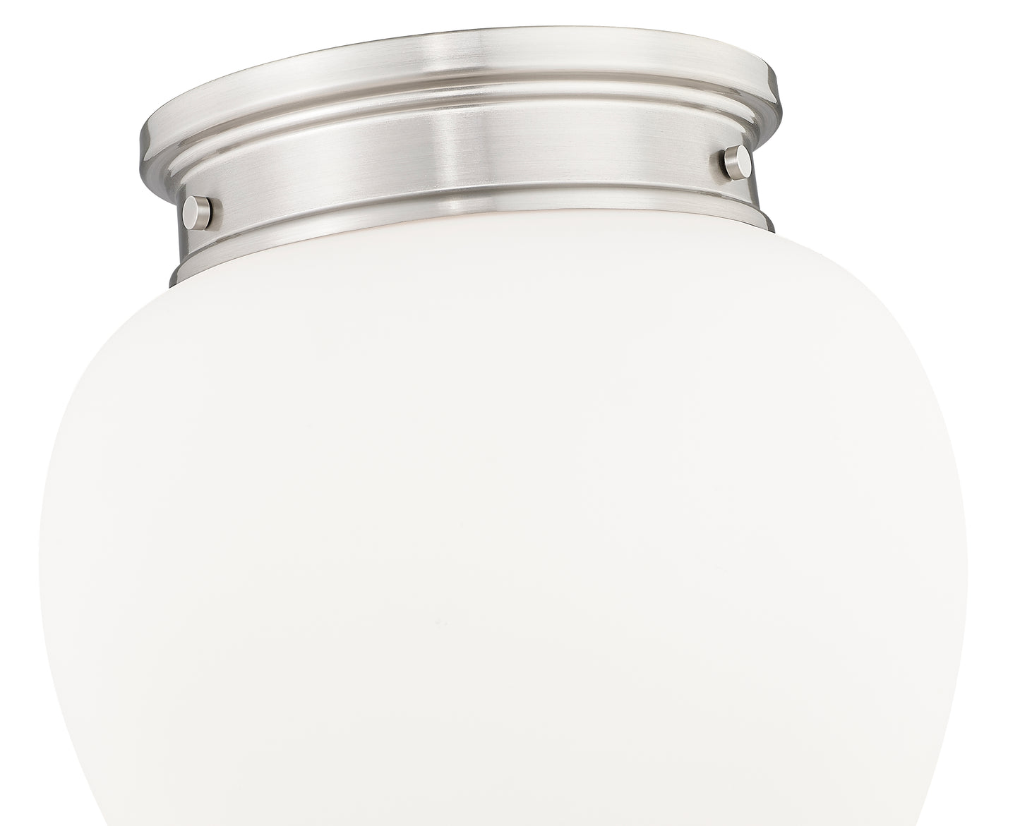1945F12-BN - Gideon 1 Light Flush 12" Mount - Brushed Nickel