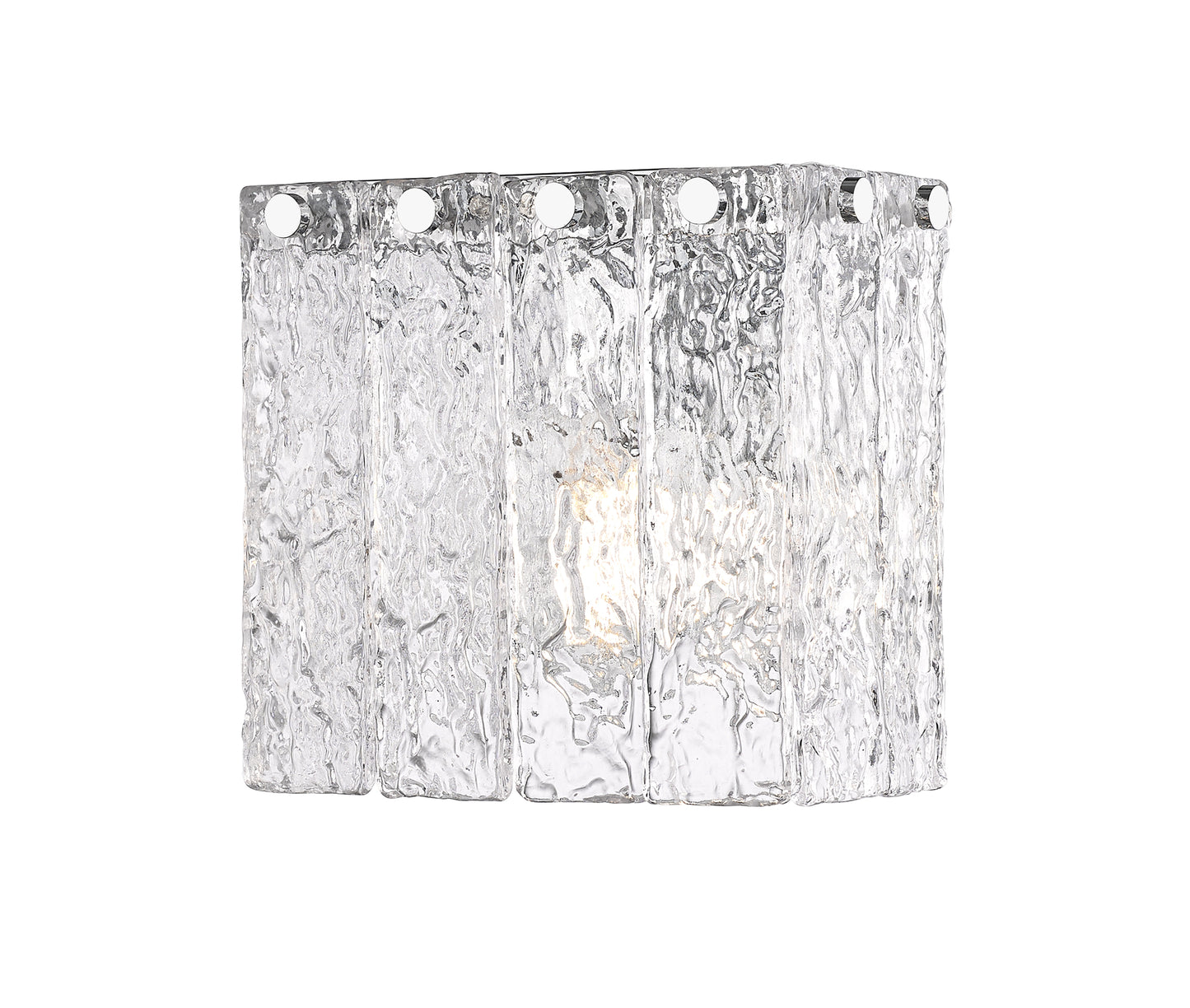1943-1S-CH - Glacier 1 Light Wall 7" Sconce - Chrome
