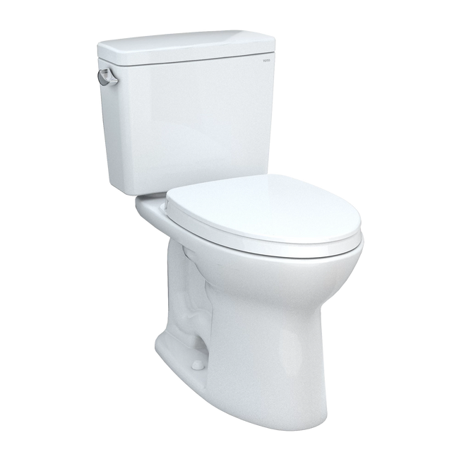 MS776124CEG#01 - Drake Two-Piece Toilet with Seat - Cotton White