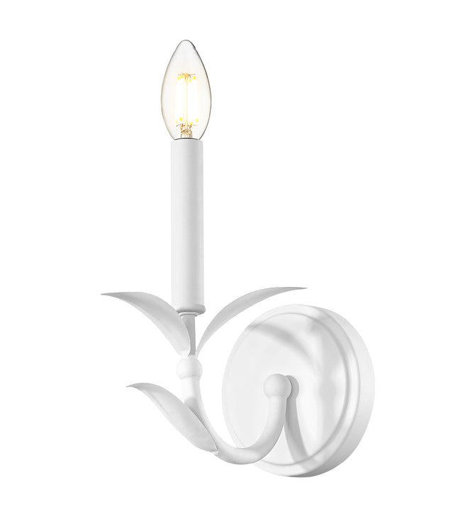 830-1S-TXWH - Aslin 1 Light Wall 12" Sconce - Textured White