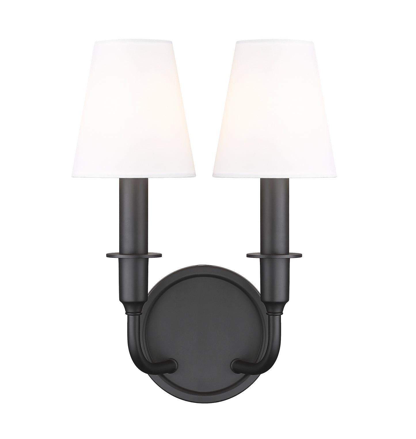 3049-2S-MB - Tova 2 Light Wall 13" Sconce - Matte Black