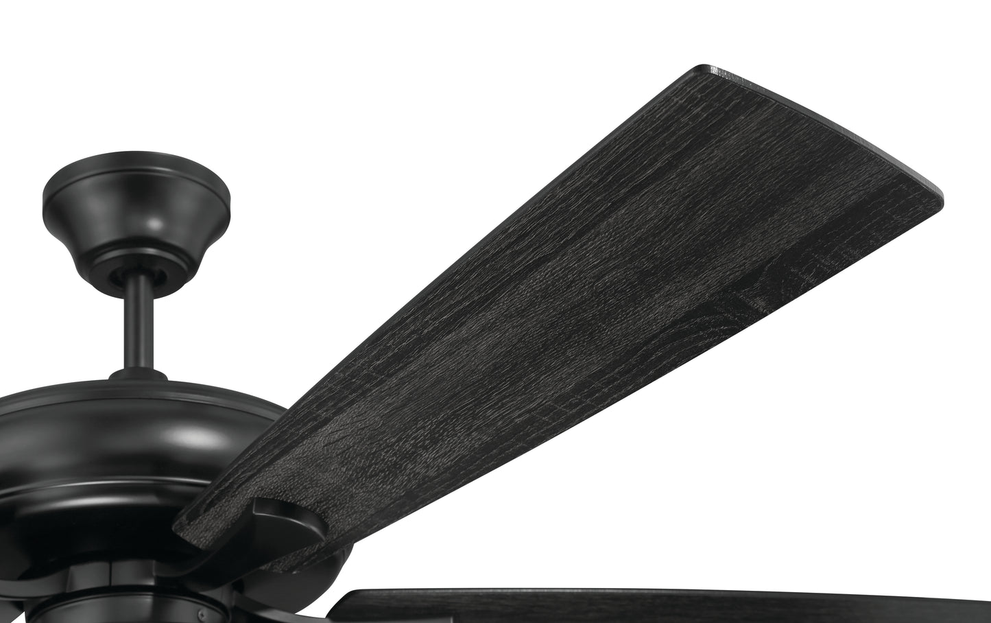 ECF119FB5-FBGW - EOS Low Profile 1 bulb Frosted White 52" Ceiling Fan 52" 5 Blade Ceiling Fan with Light Kit - Flat Black