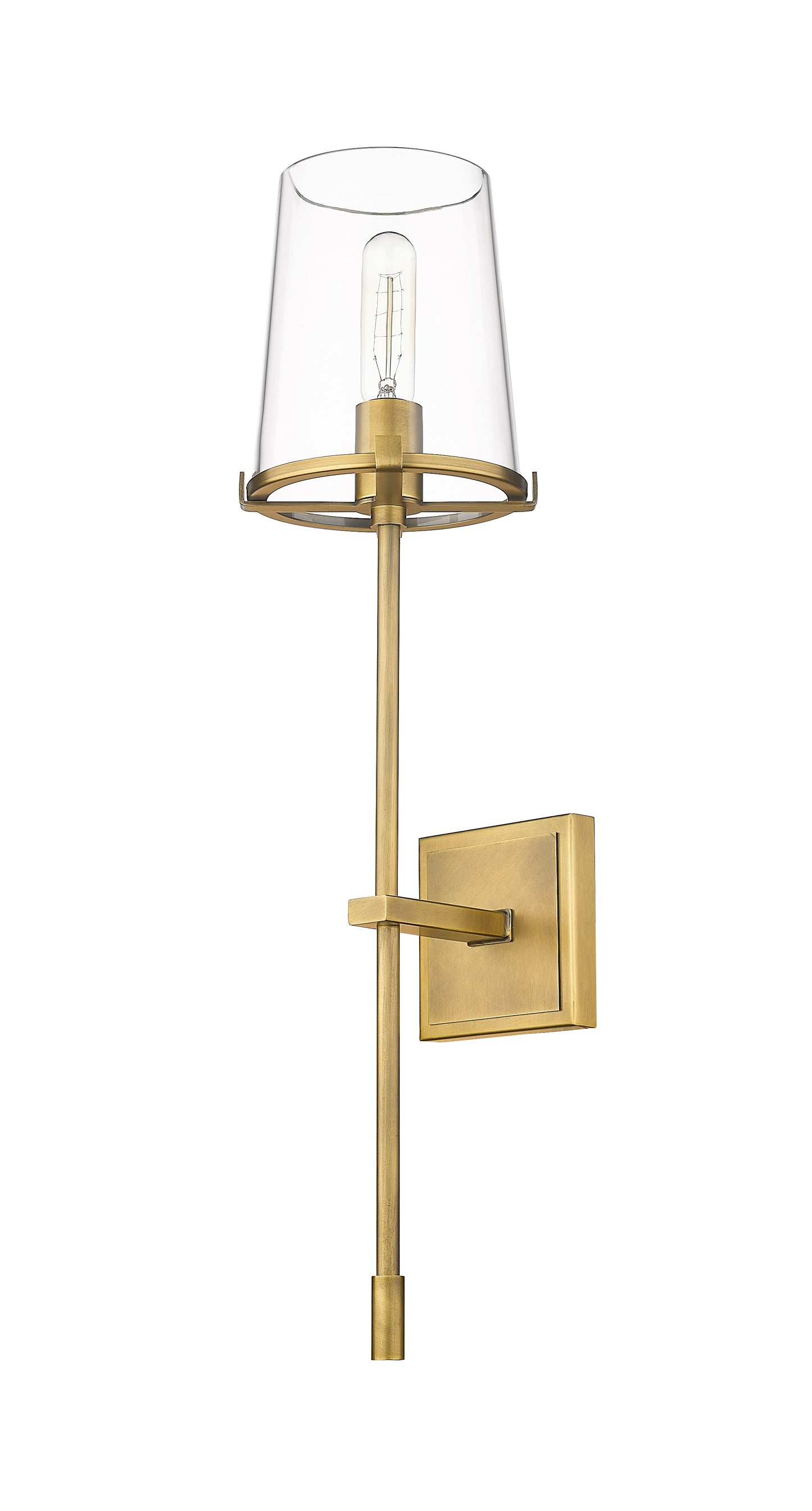 3032-1S-RB - Callista 1 Light Wall 26" Sconce - Rubbed Brass