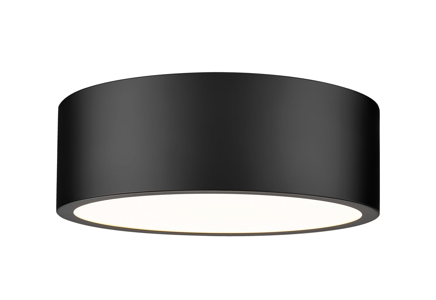 1017F12-MB-LED - Coronado 1 Light Flush 12" Mount - Matte Black