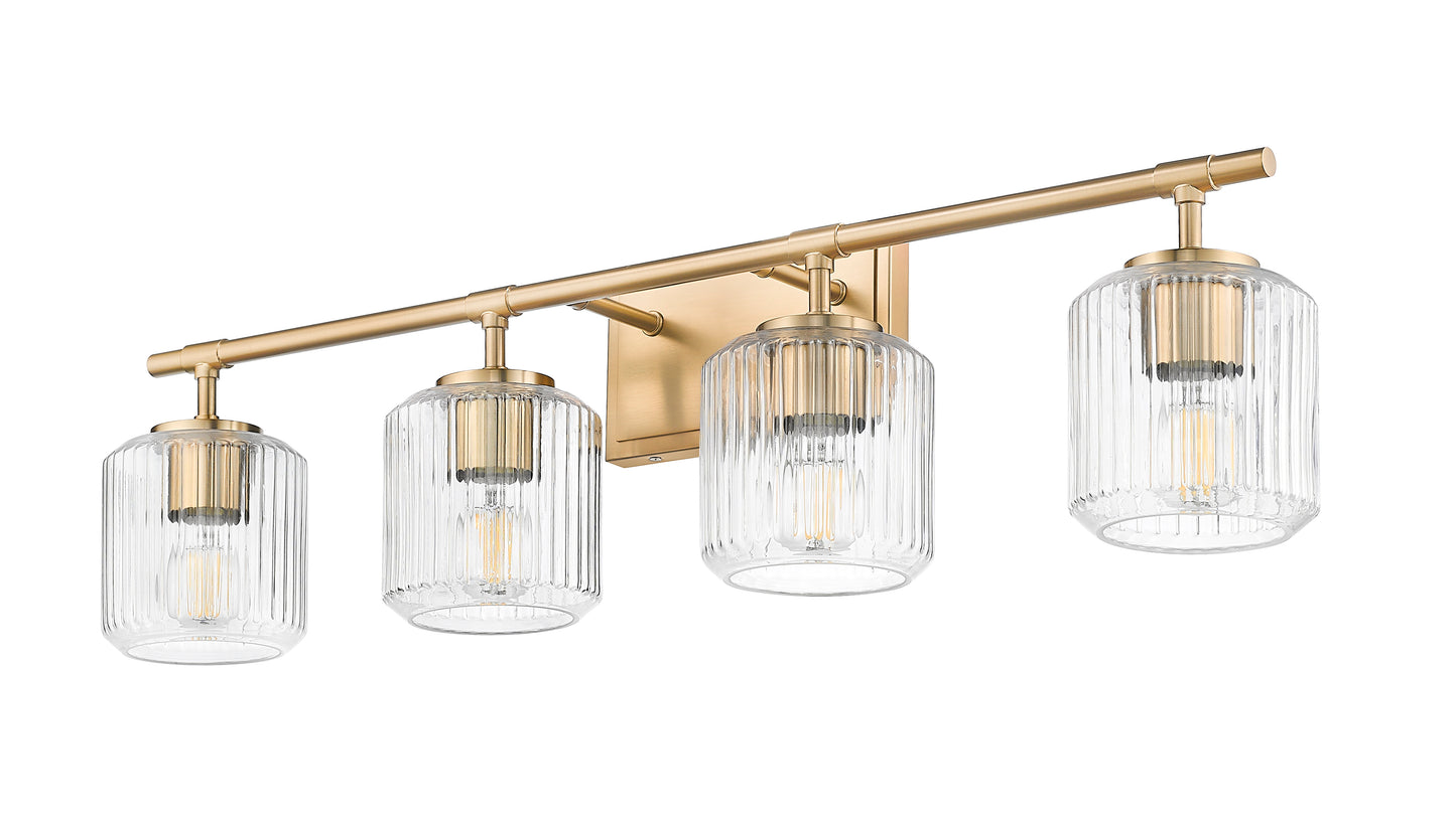 7515-4V-MGLD - Landon 4 Light 32" Vanity - Modern Gold