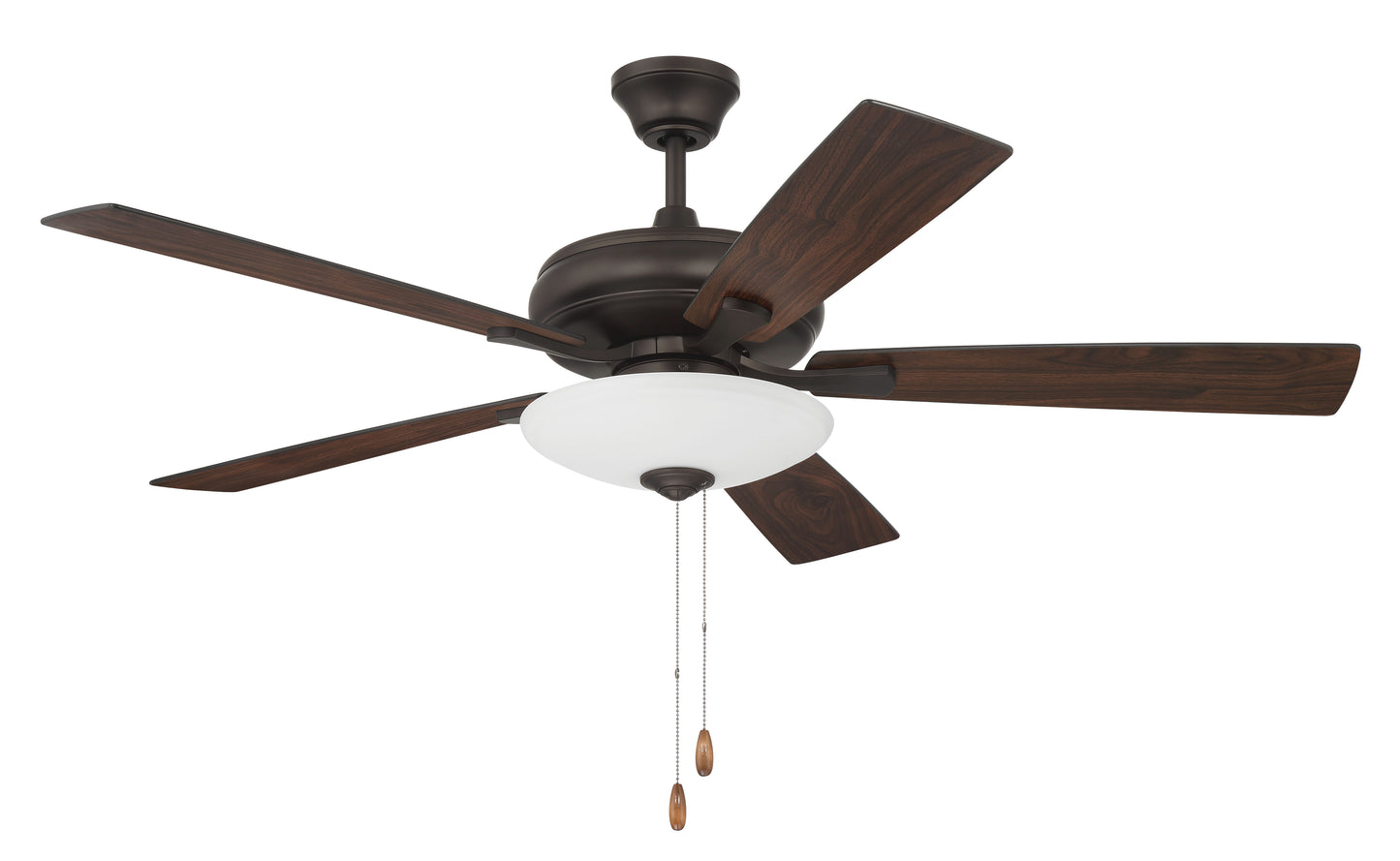 ECF111ESP5-ESPWLN - Eos 3 Light Bowl 52" 5 Blade Ceiling Fan with Light Kit - Espresso