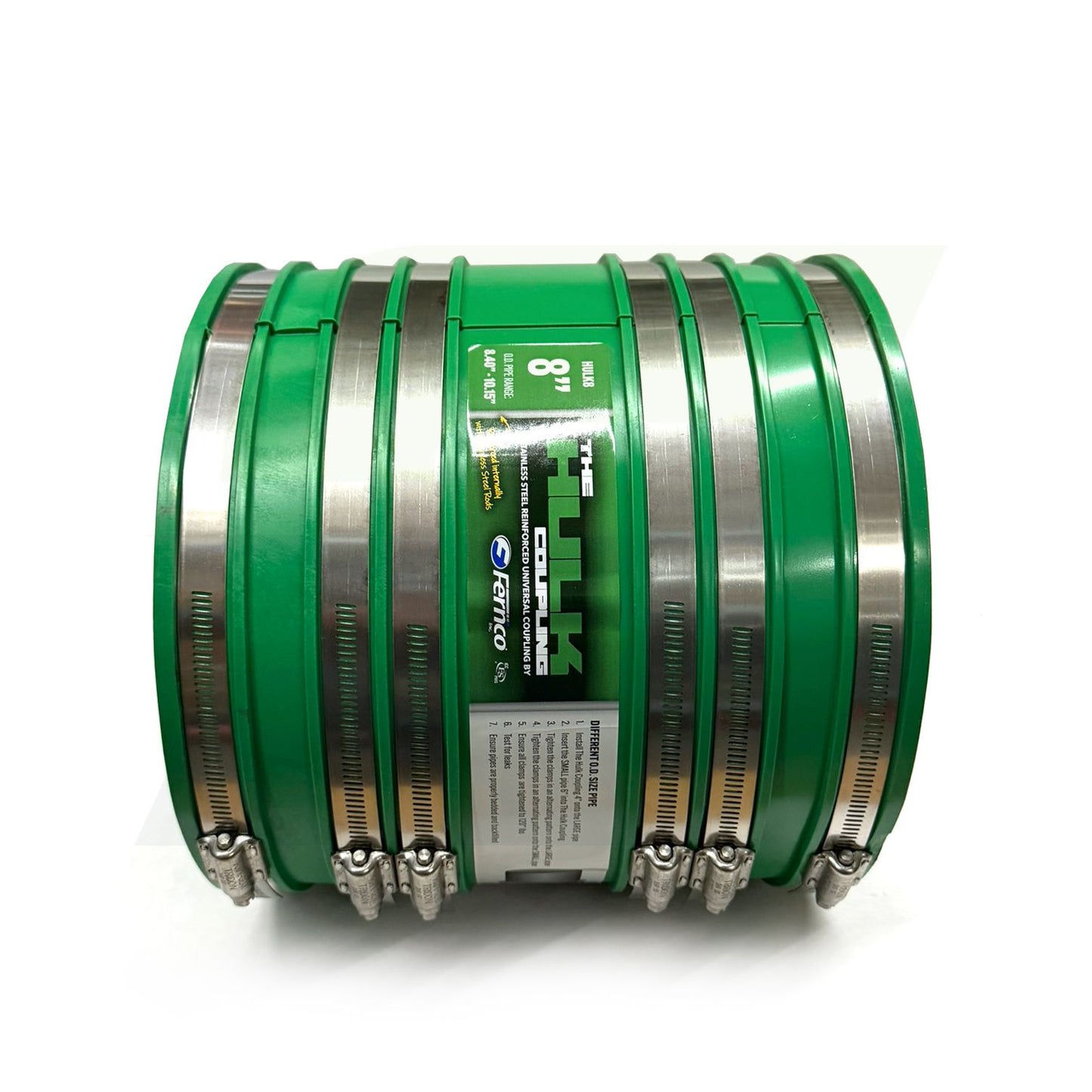 The HULK Coupling - 8" Universal Sewer and Drain Repair Coupling