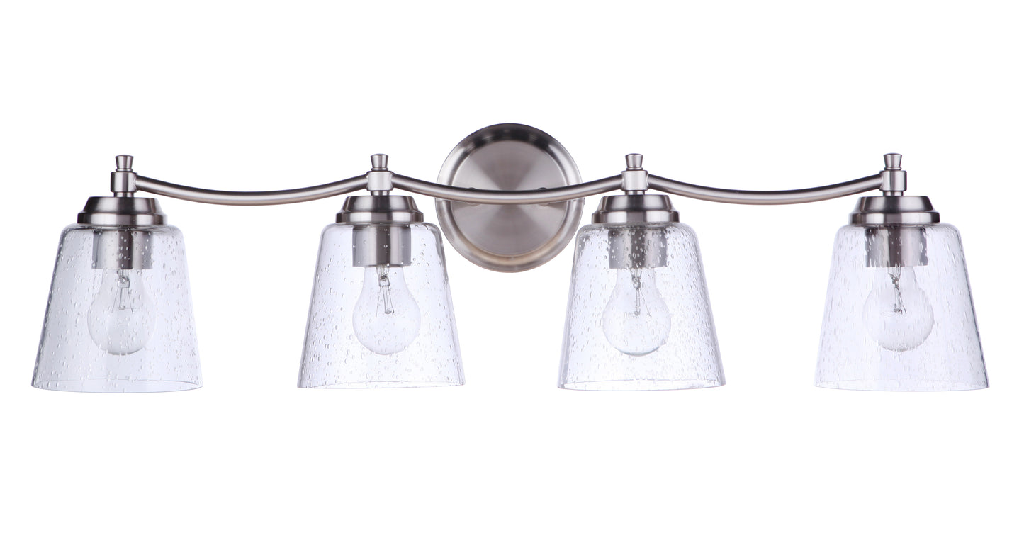 50204-BNK - Tyler 4 Light 31" Wide Vanity Light - Brushed Nickel