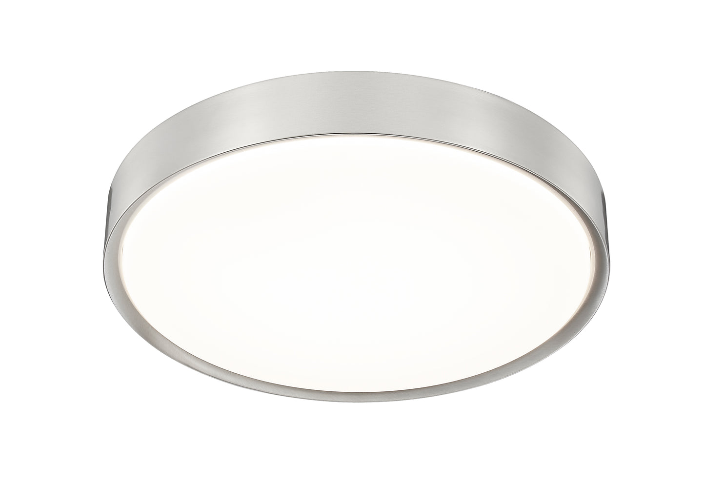 1014F20-BN-LED - Kawan 1 Light Flush 20" Mount - Brushed Nickel