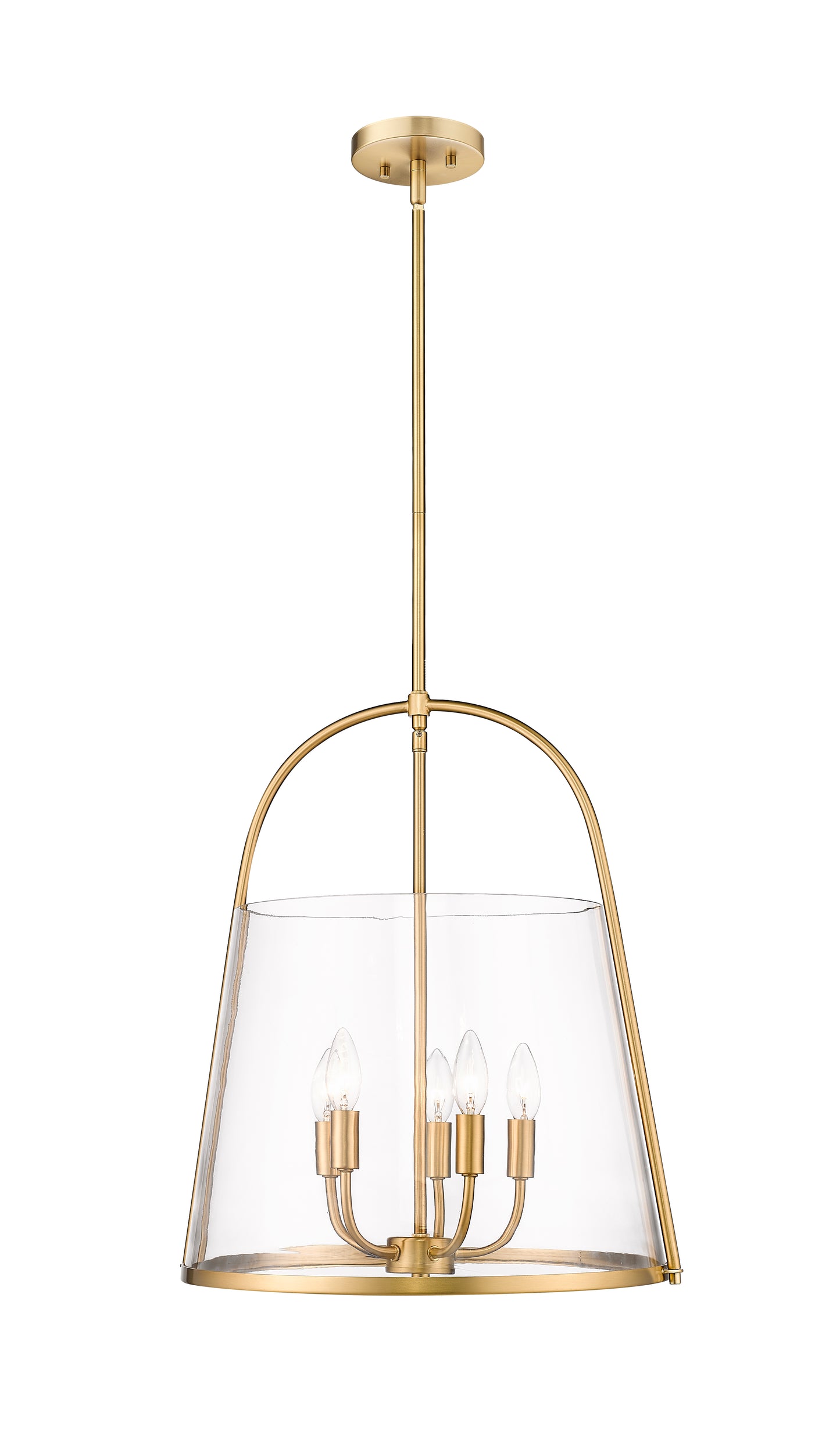 3041P18-MGLD - Archis 5 Light 18" Pendant - Modern Gold