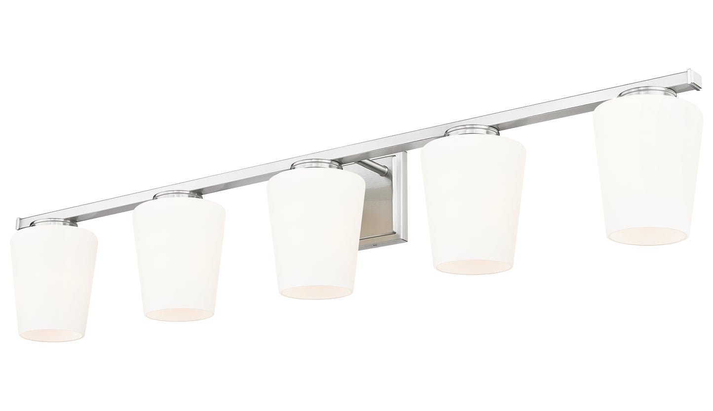 7703-5V-BN - Nextra 5 Light 42" Vanity - Brushed Nickel