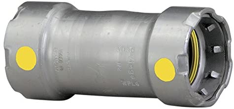 25041 - MegaPressG Carbon Steel Coupling No Stop, Press x Press Connection Type, 1" x 1" Tube Size