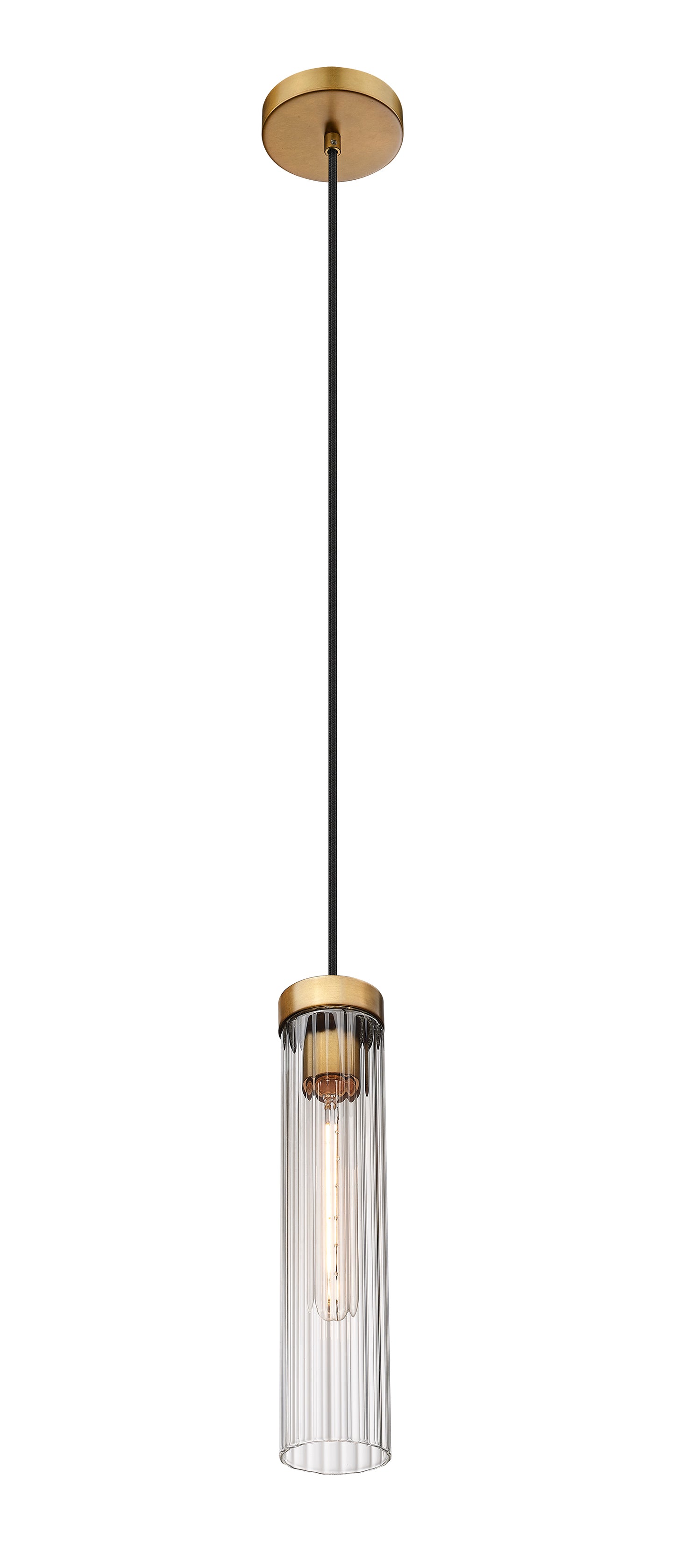 740P-RB - Beau 1 Light 5" Pendant - Rubbed Brass