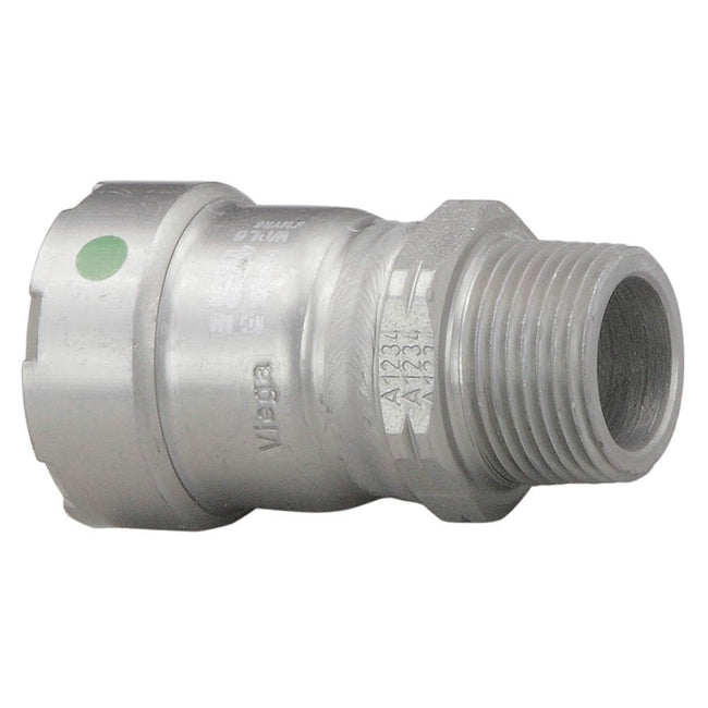 25115 - MegaPress Carbon Steel Adapter, Press x MPT Connection Type, 1-1/4" x 1-1/4" Tube Size