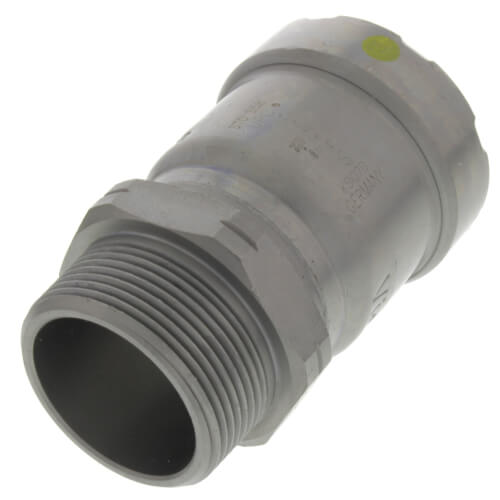 25121 - MegaPressG Carbon Steel Adapter, Press x MPT Connection Type, 1-1/2" x 1-1/2" Tube Size