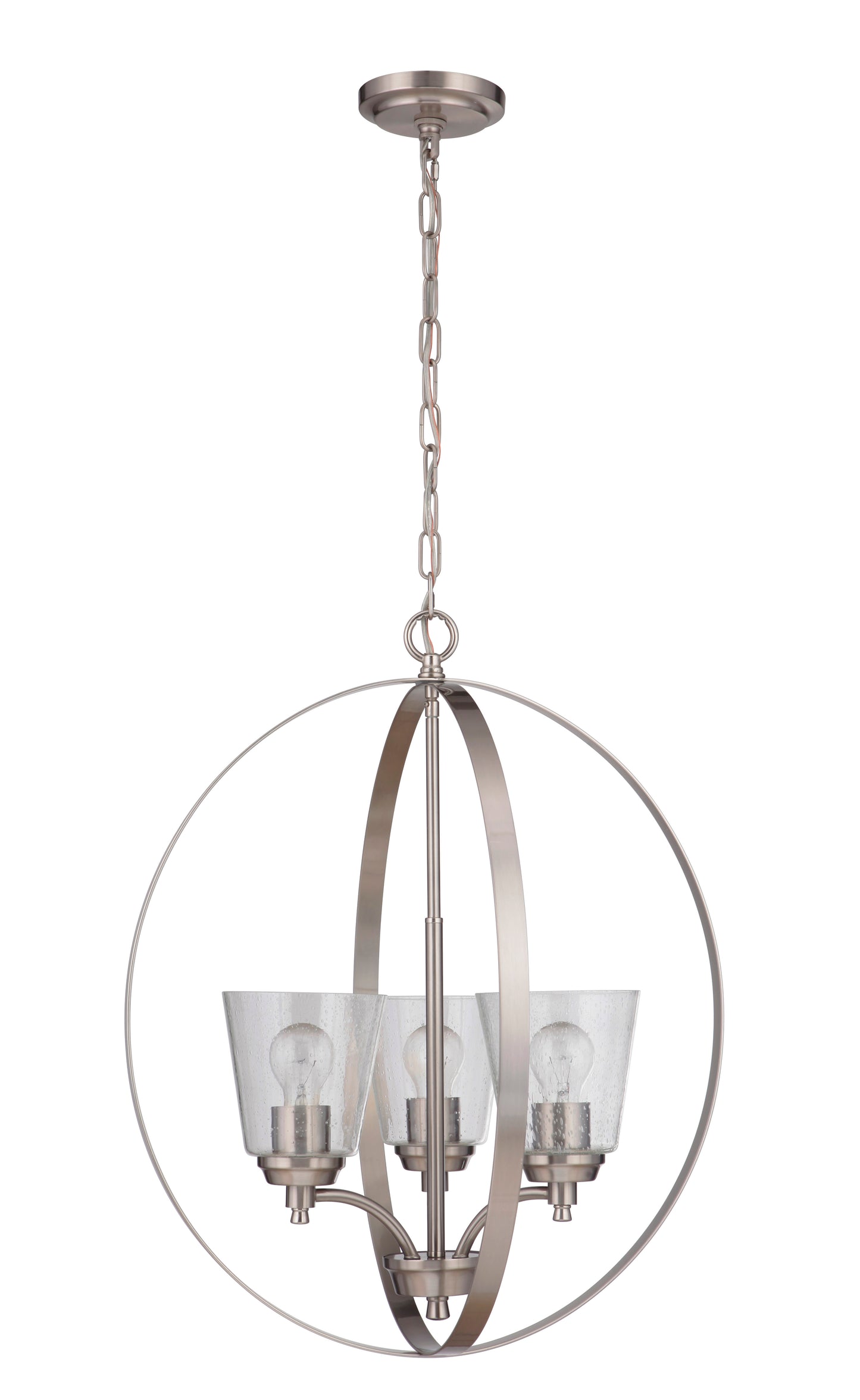 50233-BNK - Tyler 3 Light 21" Wide Foyer Light - Brushed Nickel
