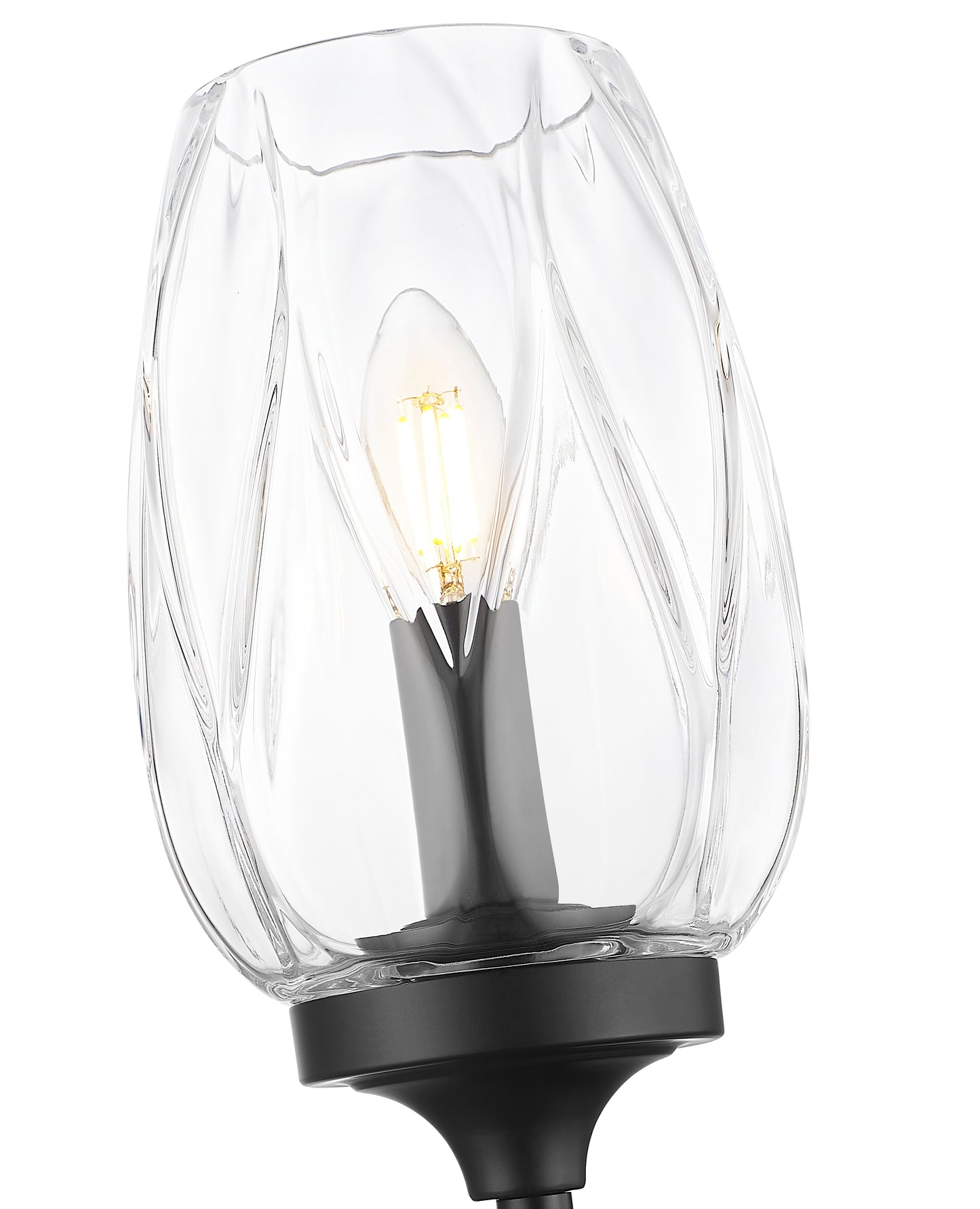 2014-1S-MB - Cassian 1 Light Wall 26" Sconce - Matte Black