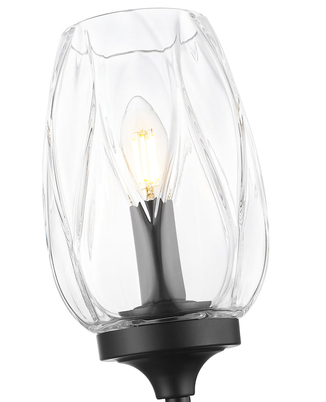 2014-1S-MB - Cassian 1 Light Wall 26" Sconce - Matte Black