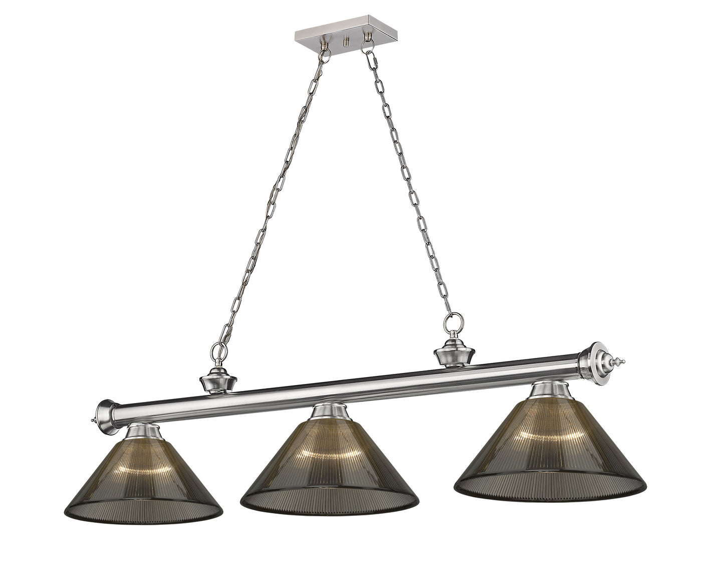 2306-3BN-ARS - Cordon 3 Light 57" Billiard - Brushed Nickel