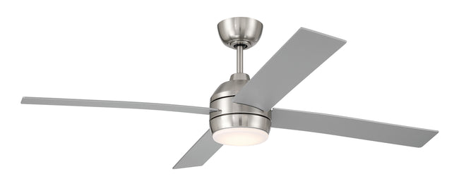 KLS52BNK4 - Kelsey 52" 4-blade Indoor Ceiling Fan 52" 4 Blade Ceiling Fan with Light Kit - Brushed Nickel