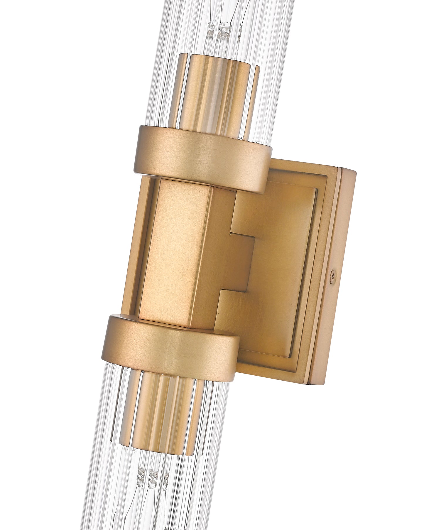 740-2W-RB - Beau 2 Light Wall 27" Sconce - Rubbed Brass