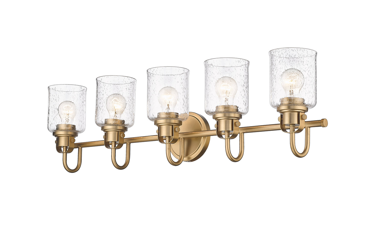 340-5V-HG - Kinsley 5 Light 35" Vanity - Heirloom Gold
