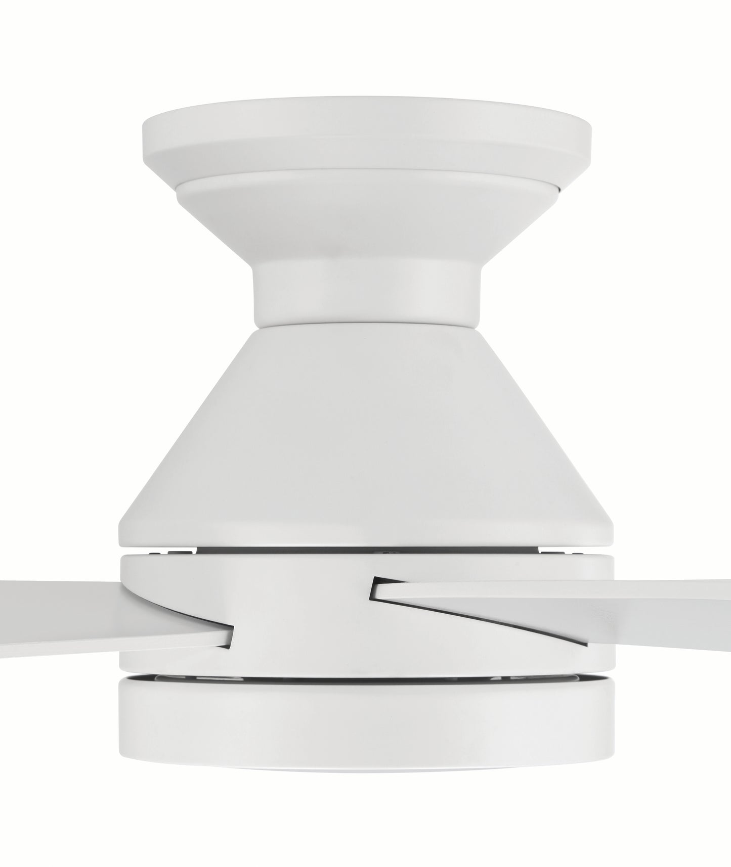 DMC52W4 - DeMarco 52" 4-blade Ceiling Fan Indoor/Outdoor Damp Rated 52" 4 Blade Indoor Outdoor Ceiling Fan with Light Kit - White
