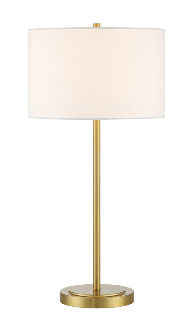 87009SB-T - Jones 1 Light 27" High Table Lamp - Satin Brass