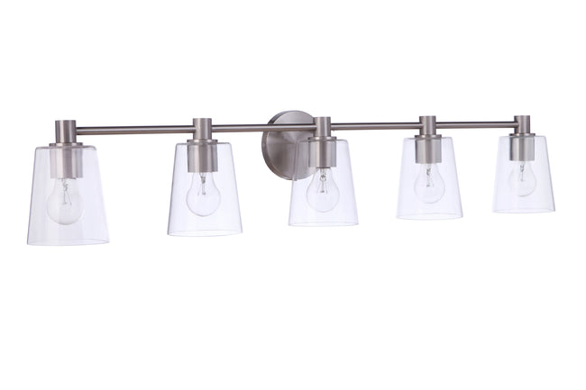 12642BNK5 - Emilio 5 Light 42" Wide Vanity Light - Brushed Nickel