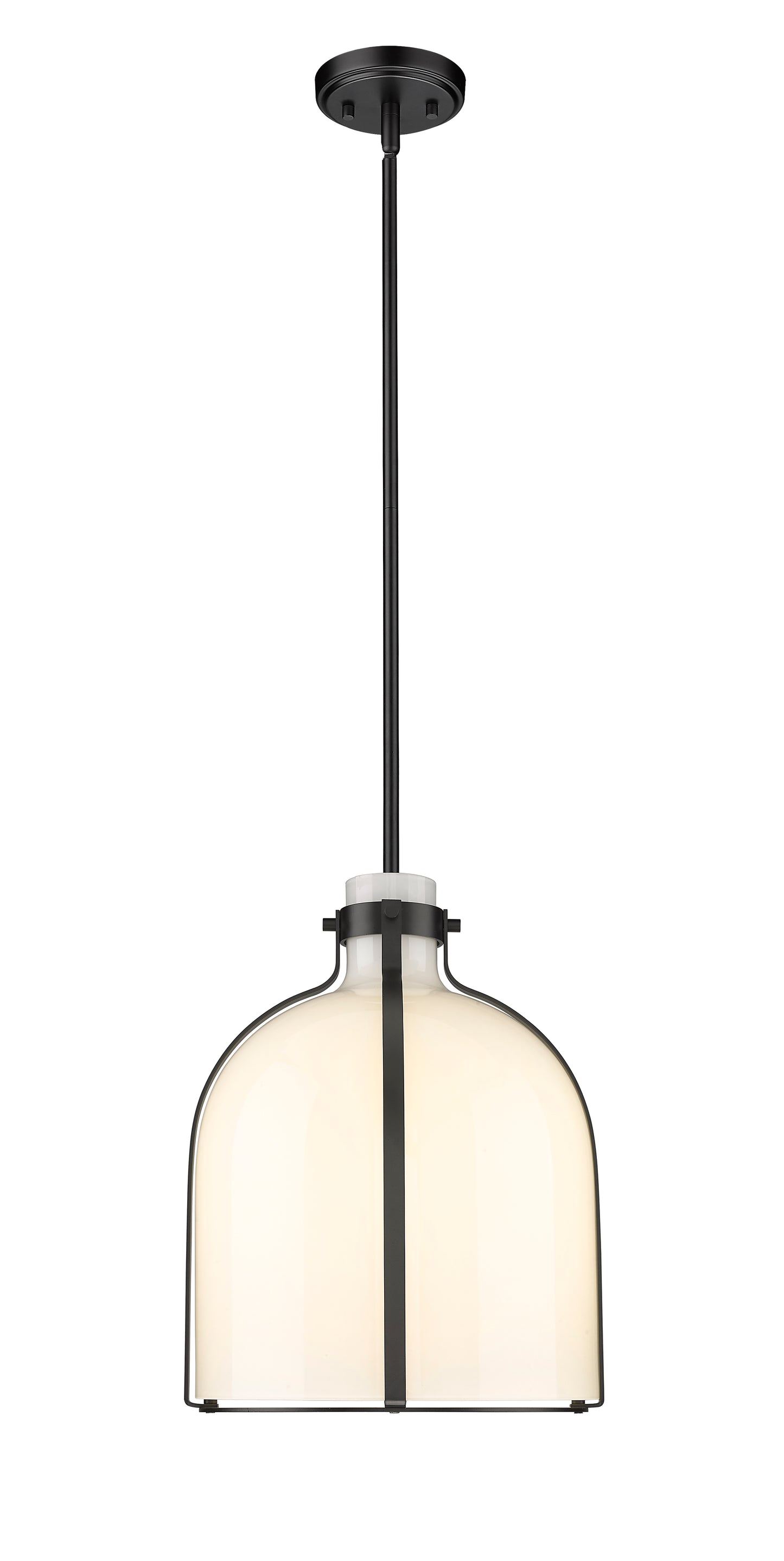 818-12MB - Pearson 1 Light 12" Pendant - Matte Black