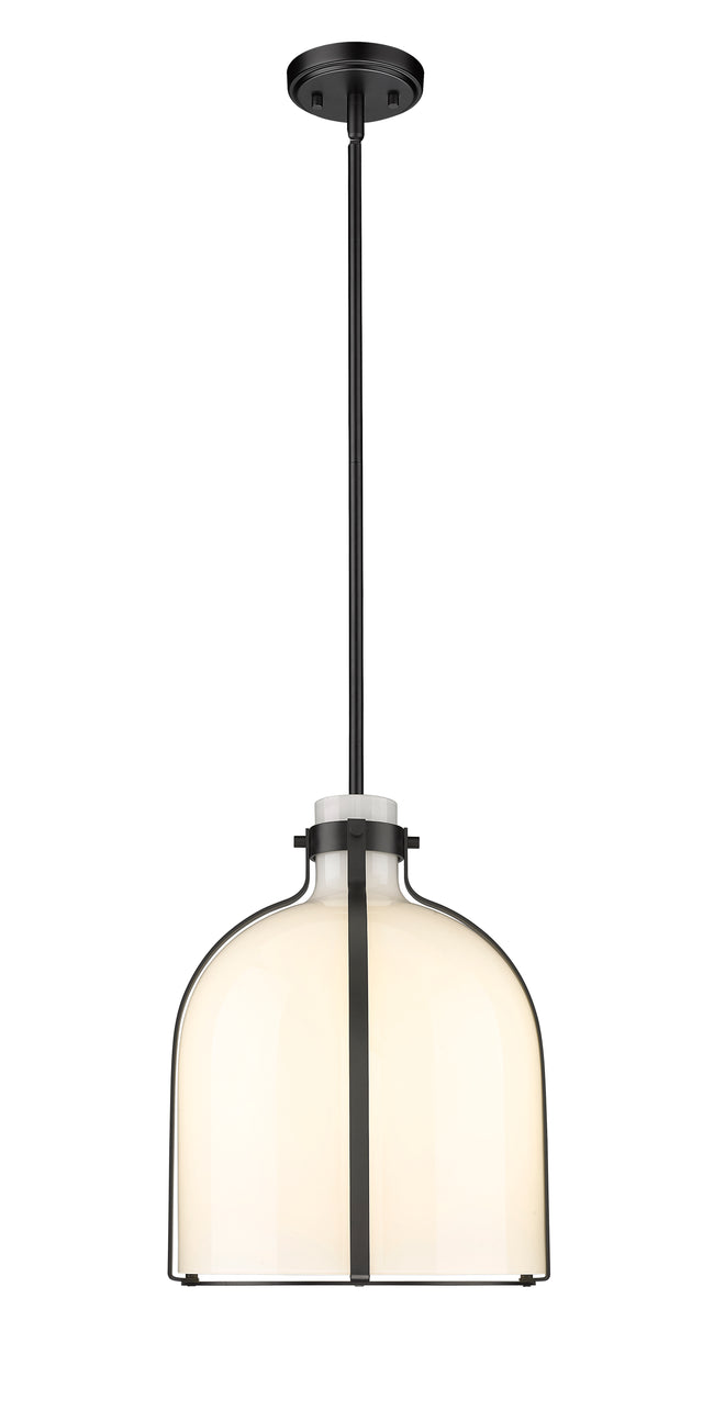 818-12MB - Pearson 1 Light 12" Pendant - Matte Black