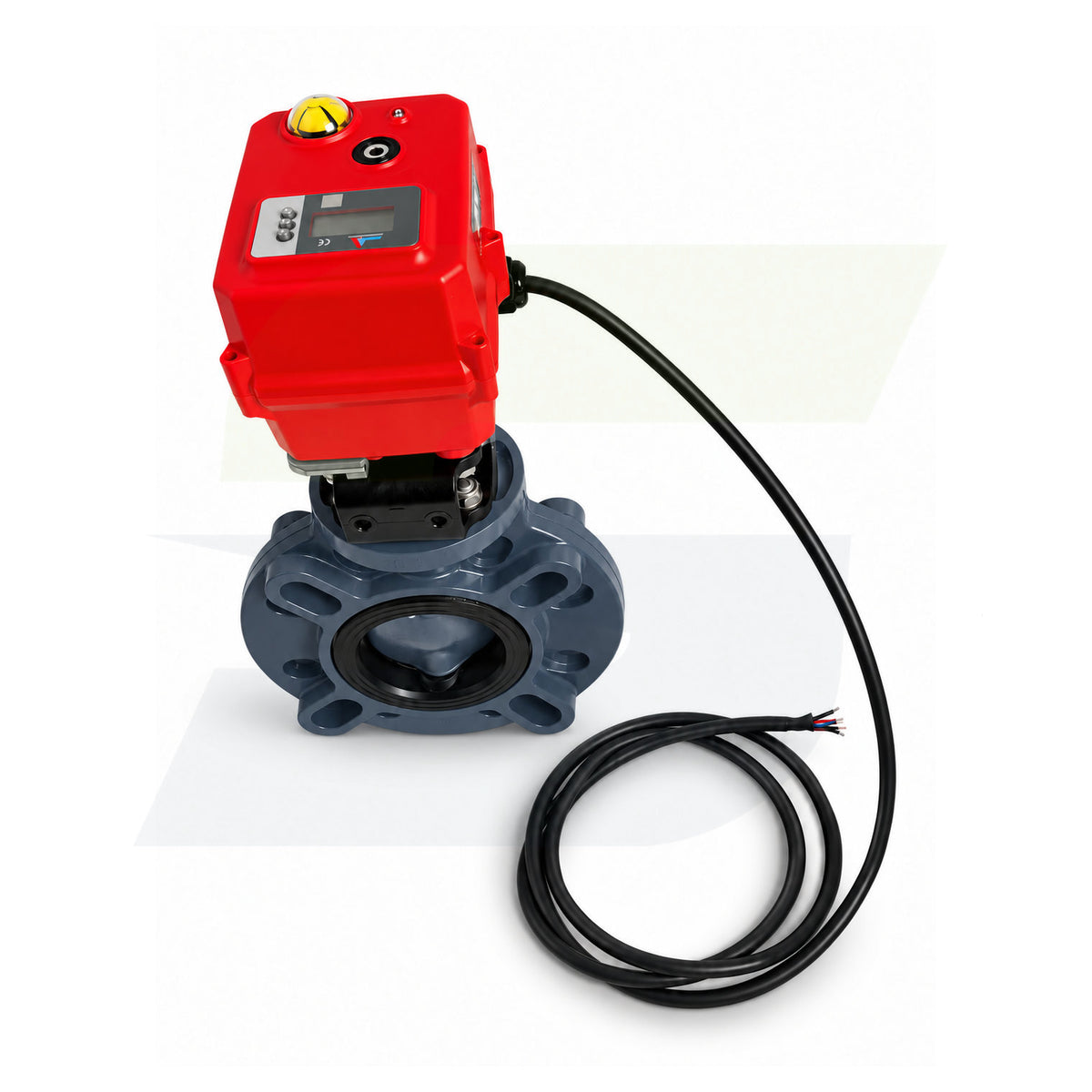 17372260020 - 2" Type 57P PVC Butterfly Valve - Smart Fail-Safe Actuated, EPDM