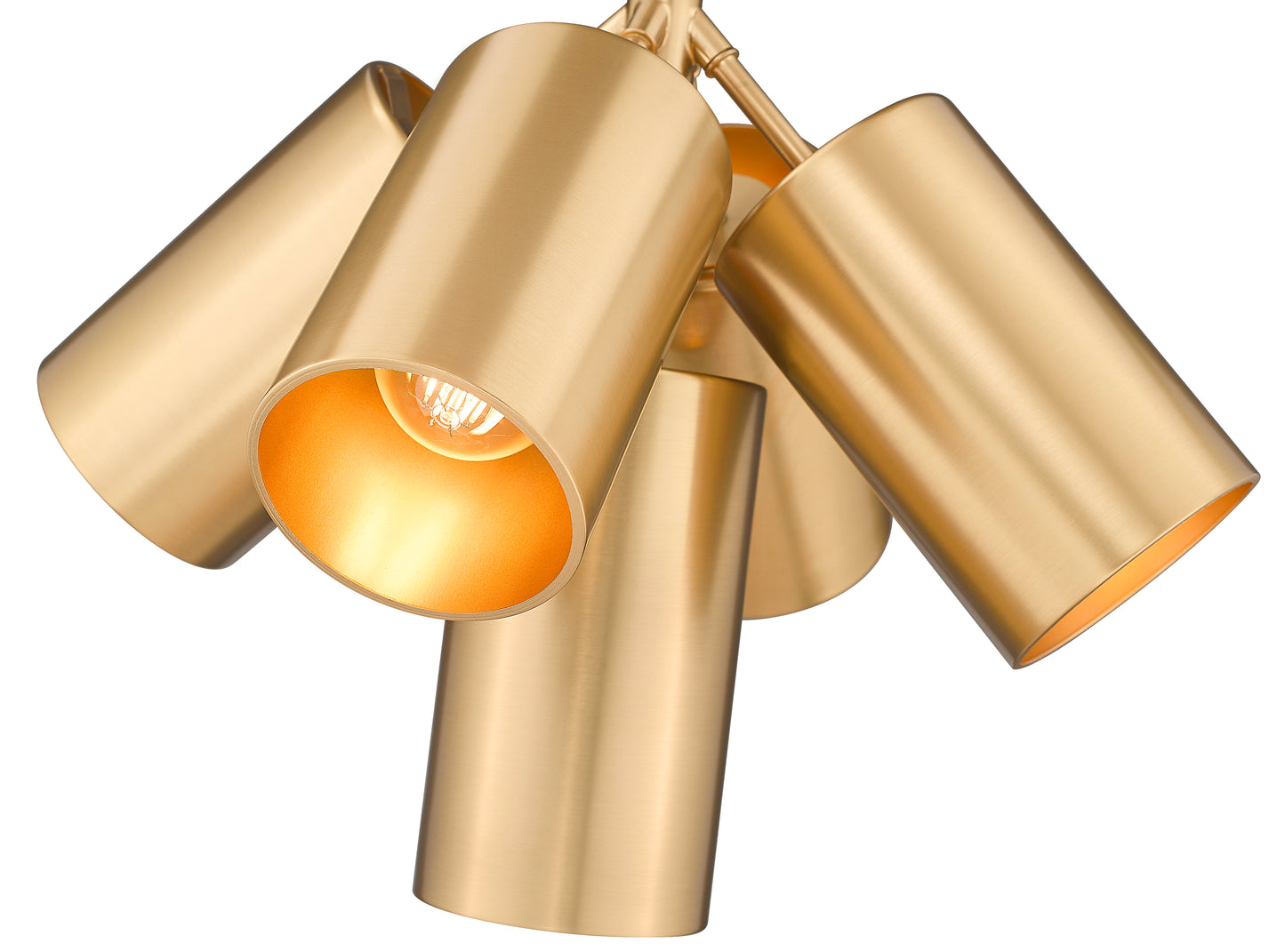 7520-5MGLD - Lumina 5 Light 17" Chandelier - Modern Gold