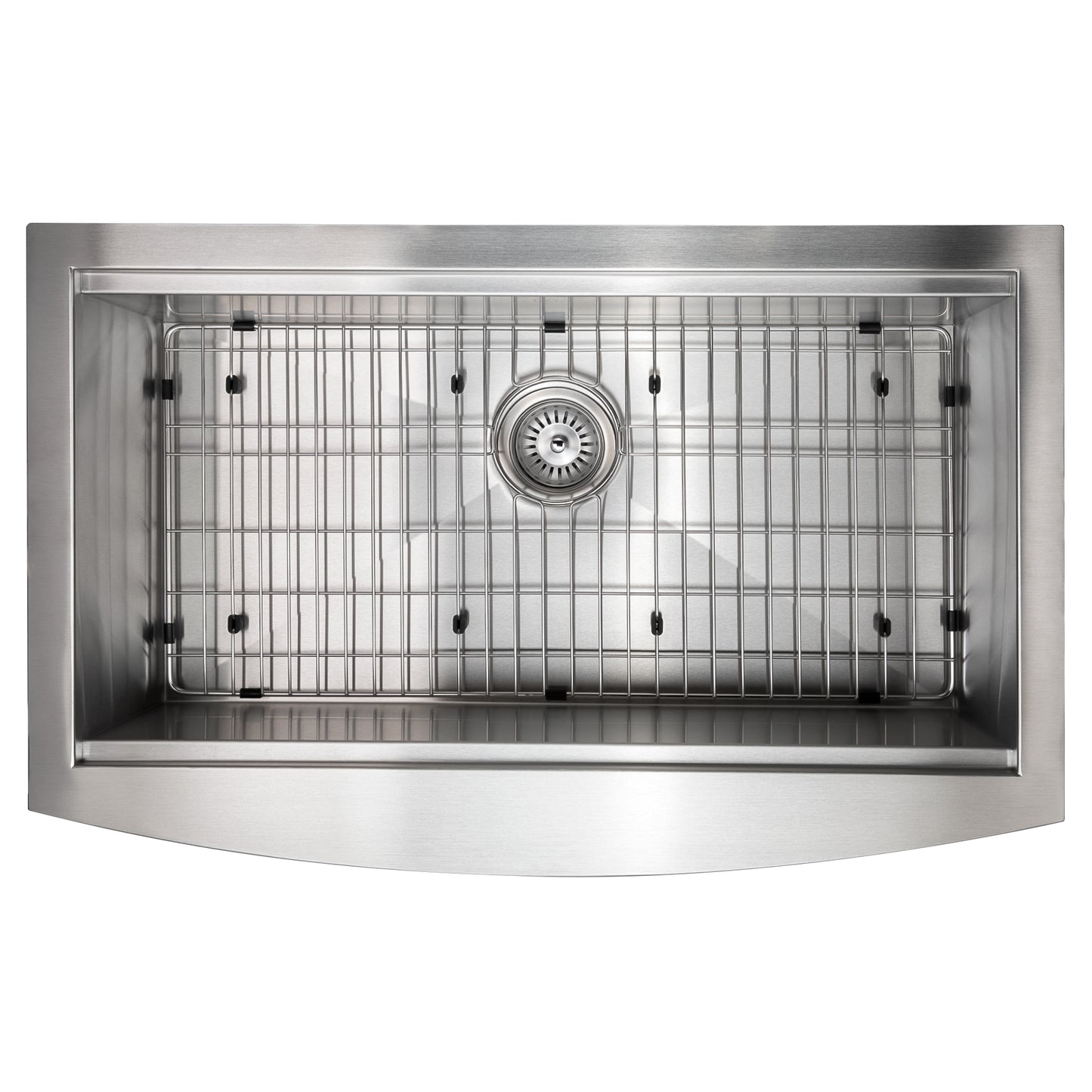 SLSAP-33 - 33" Moritz Farmhouse Apron Mount Single Bowl Stainless Steel Kitchen Sink with Bottom Grid and Accessories
