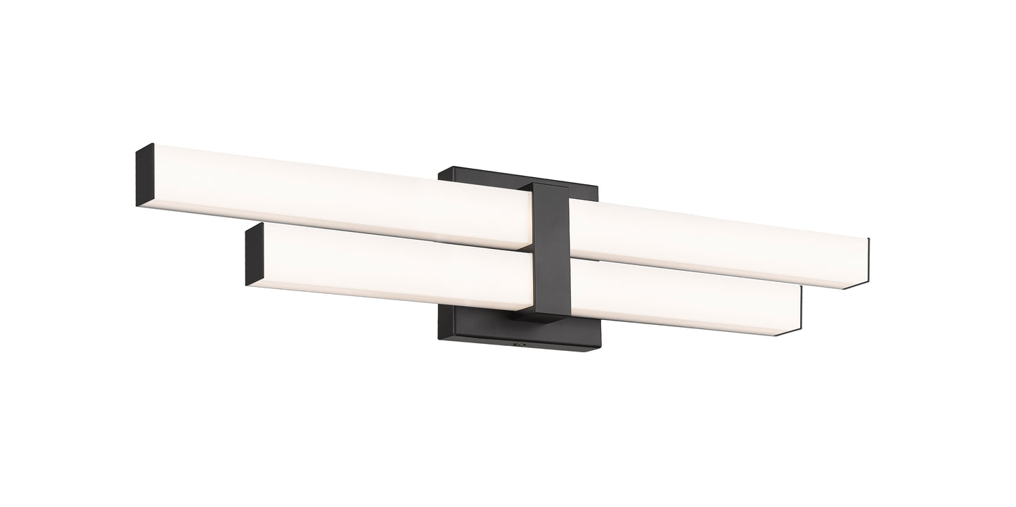 1008-25W-MB-LED - Zane 2 Light 25" Vanity - Matte Black
