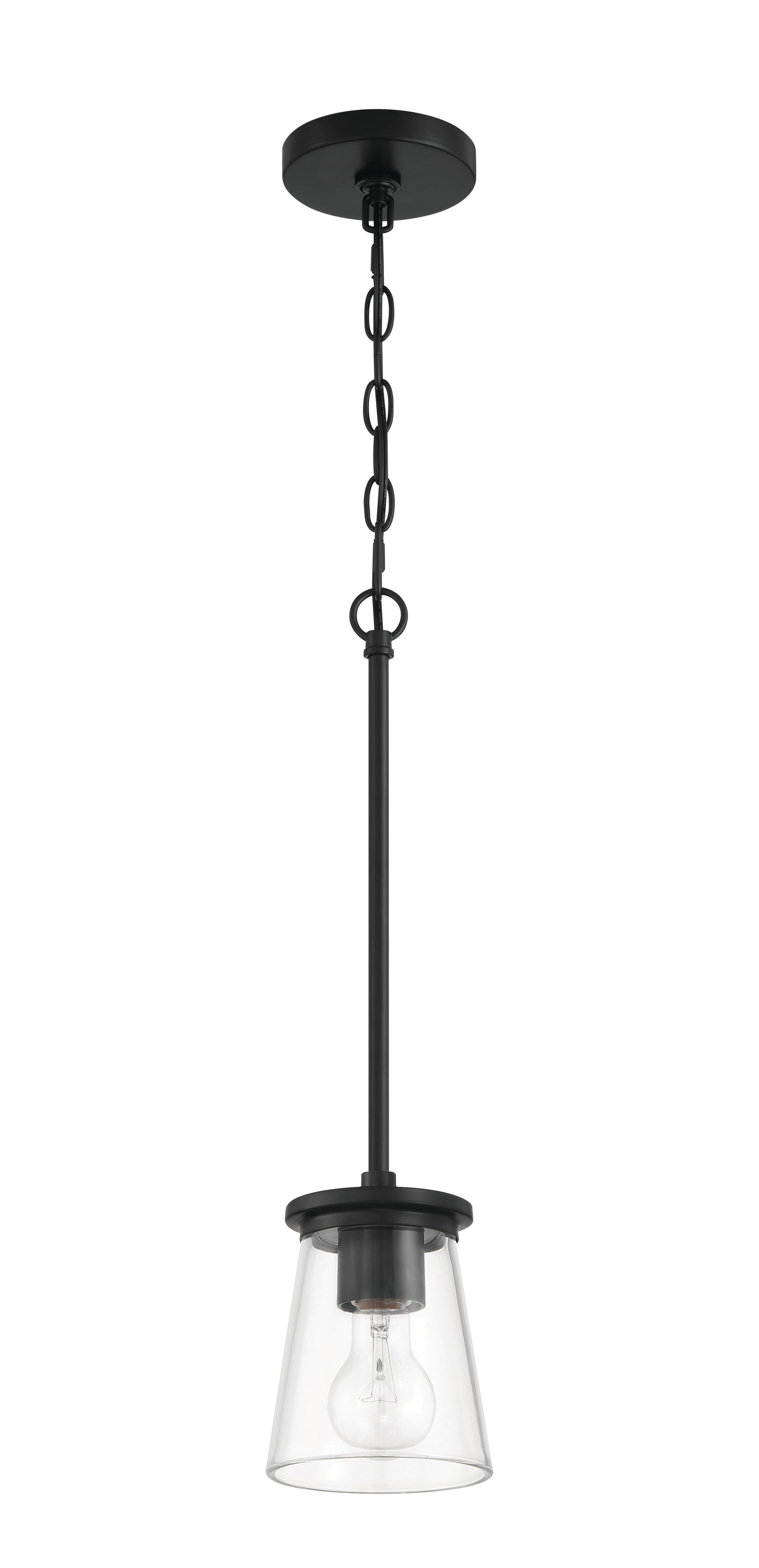 60491-FB - Connell 1 Light 5" Wide Mini Pendant - Flat Black