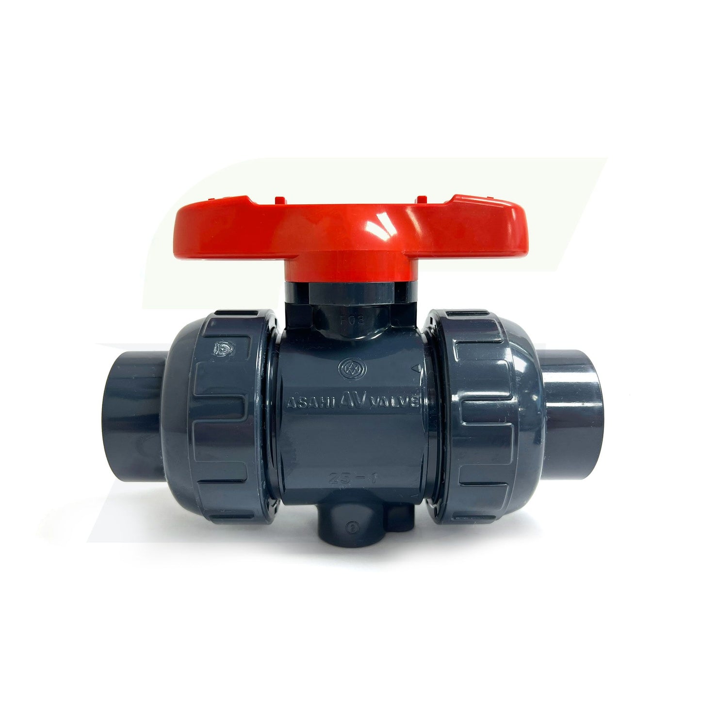 1605010 - 1" True Union In-line Ball Valve - PVC, Socket/Threaded, FKM Seal