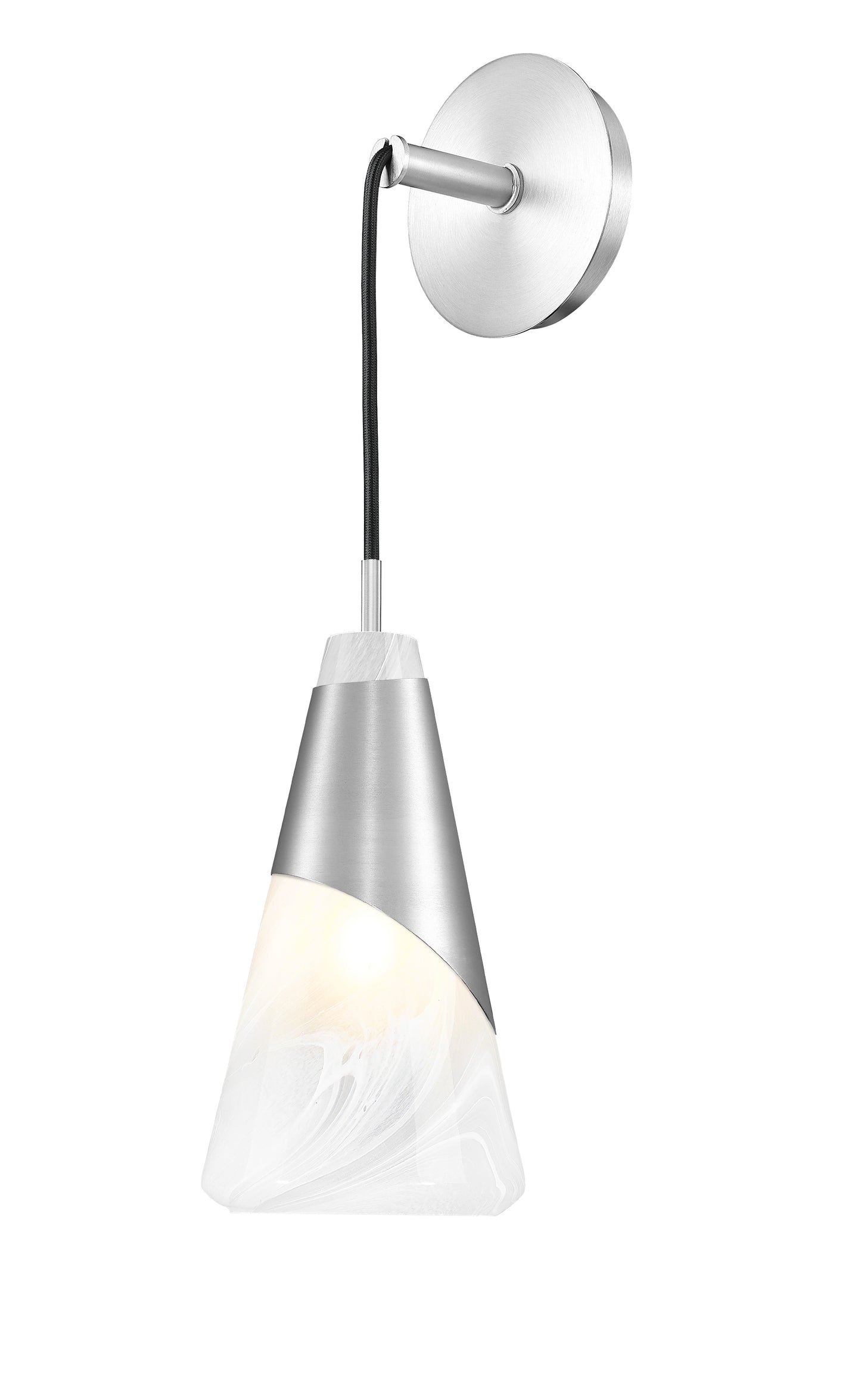 828-1S-BN - Aimie 1 Light Wall 20" Sconce - Brushed Nickel