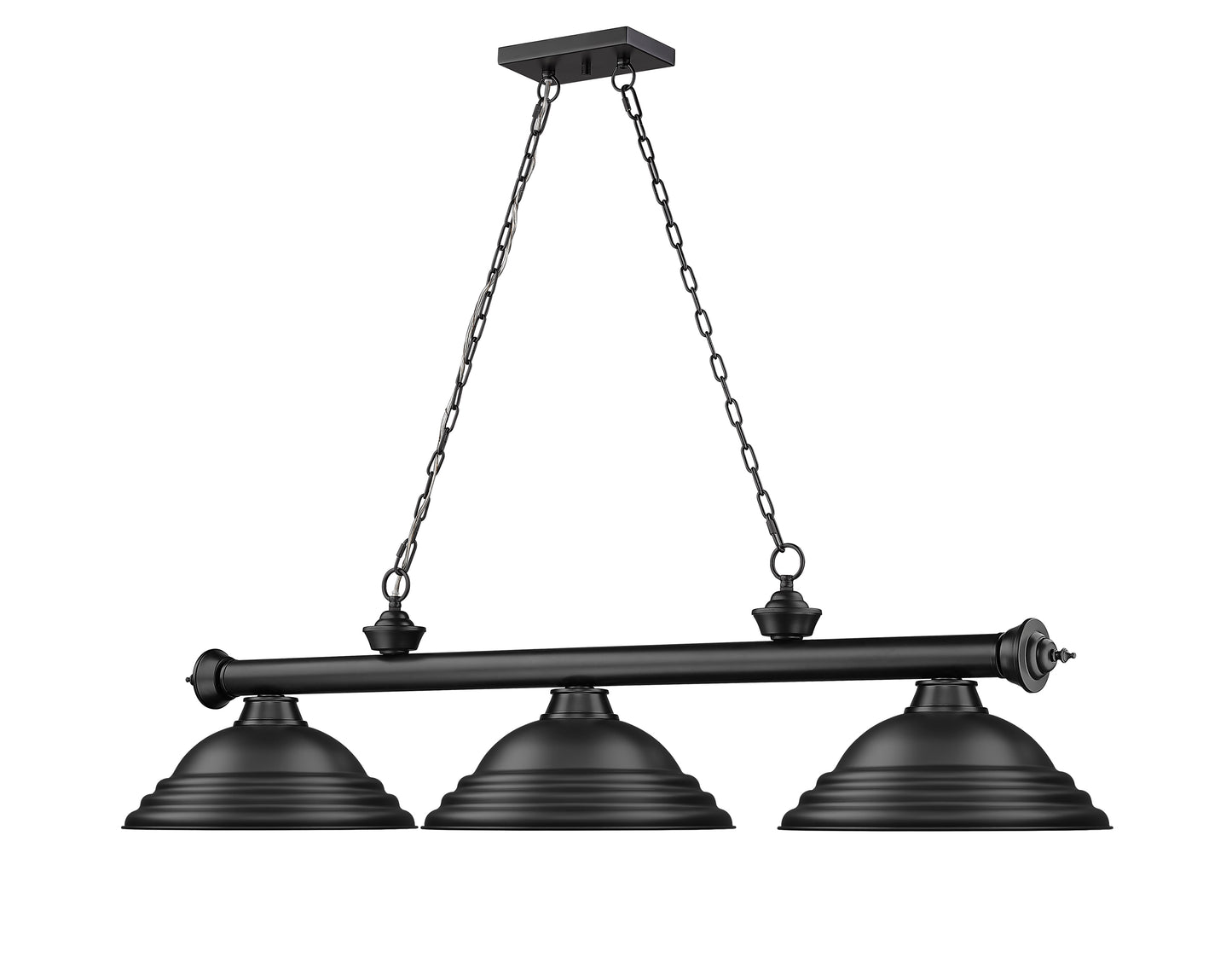 2306-3MB-SMB - Cordon 3 Light 58" Billiard - Matte Black