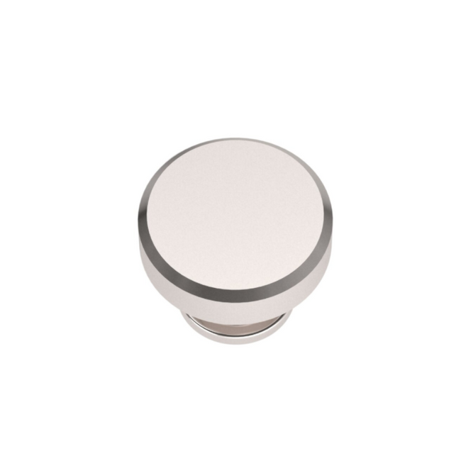 4410055 - Bevel 1-1/4" - Mushroom Cabinet Knob - Polished Nickel