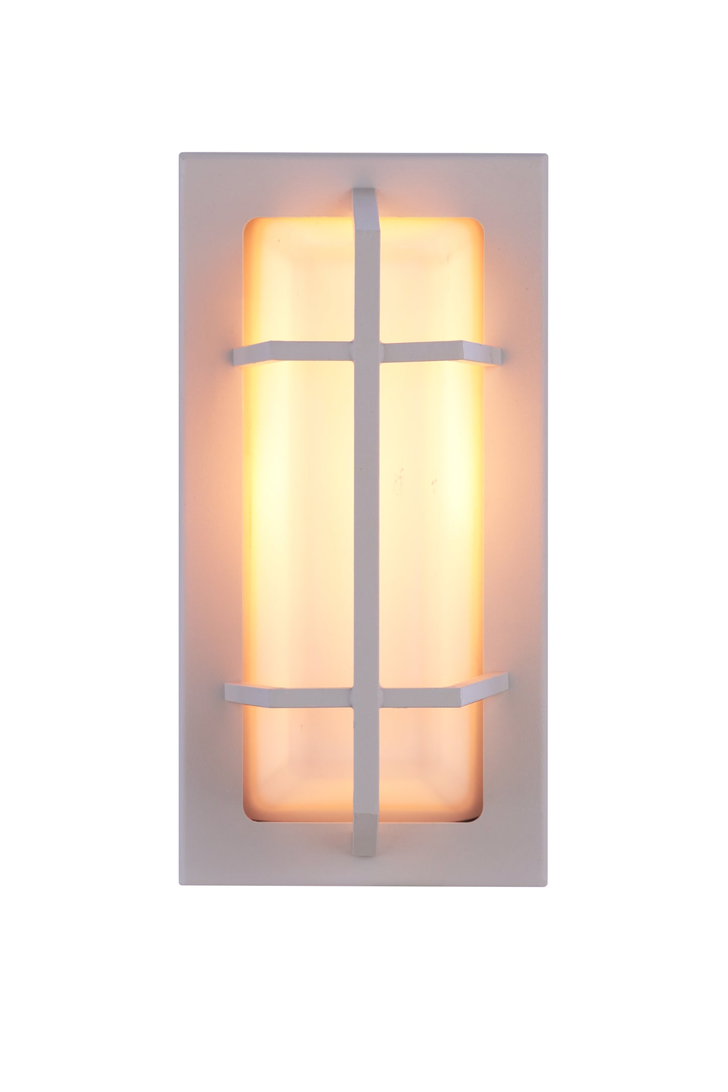 ZA6102-TW - Bulkhead Rectangular 1 Light 10" High Outdoor Wall/Ceiling Mount - Textured White