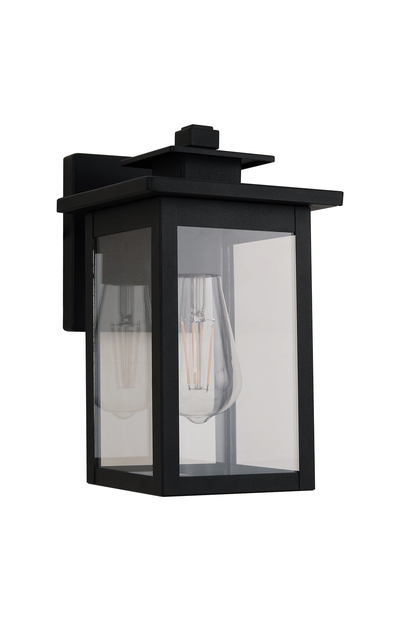 ZA7004-TB - Rock Creek 1 Light 10.25" High Outdoor Wall Lantern - Textured Black